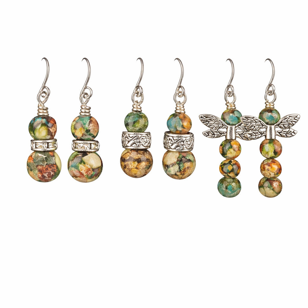 Rainbow Bead Earrings