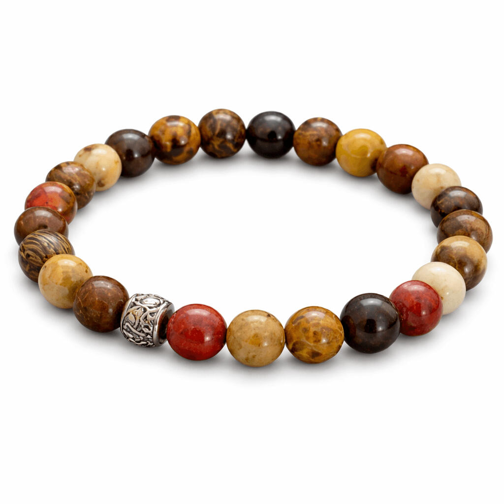 Wood Bead Stretch Bracelet